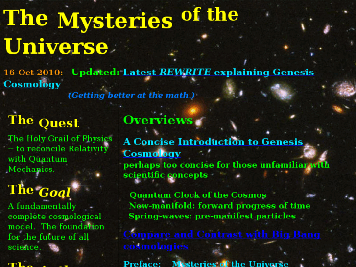 www.mysteriesoftheuniverse.info