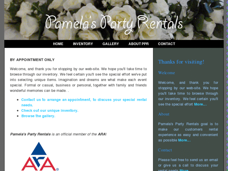 www.pamelaspartyrentals.com