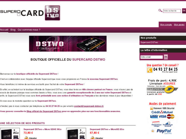 www.supercard-dstwo.fr