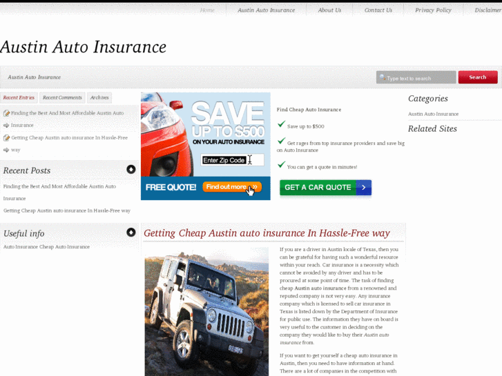 www.austinautoinsurancedeals.org