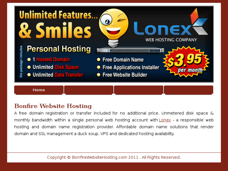 www.bonfirewebsitehosting.com