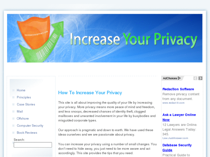 www.increaseyourprivacy.com