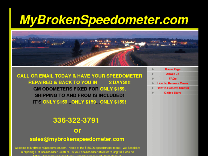 www.mybrokenspeedometer.com