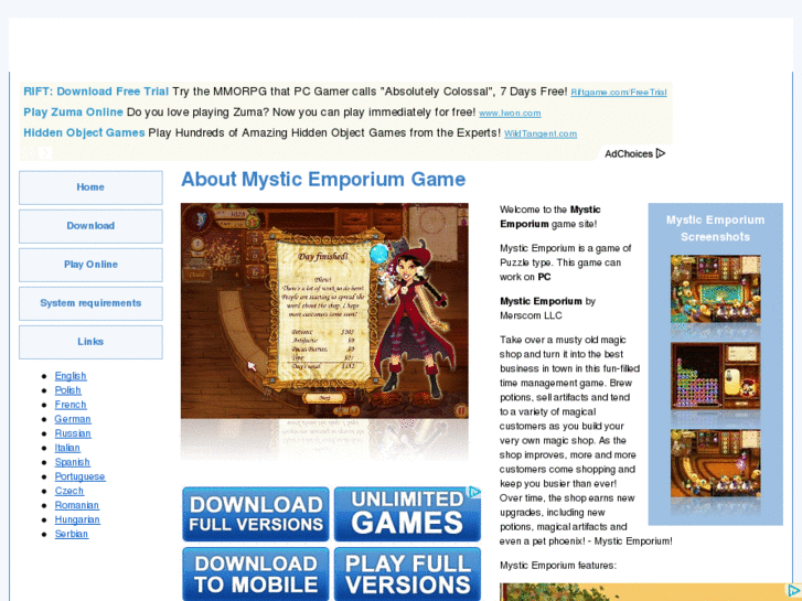 www.mysticemporiumonlinegame.com