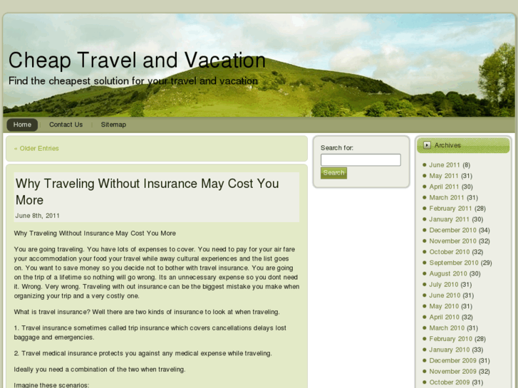 www.cheaptravelandvacation.com