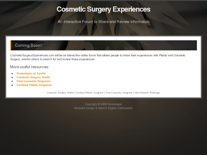 www.cosmeticsurgeryexperiences.com