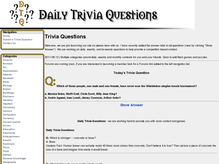 www.dailytriviaquestions.com