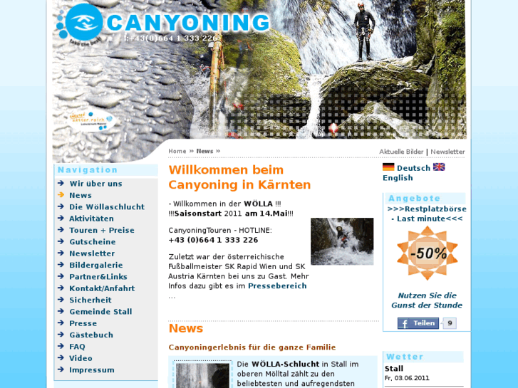 www.kaernten-canyoning.com