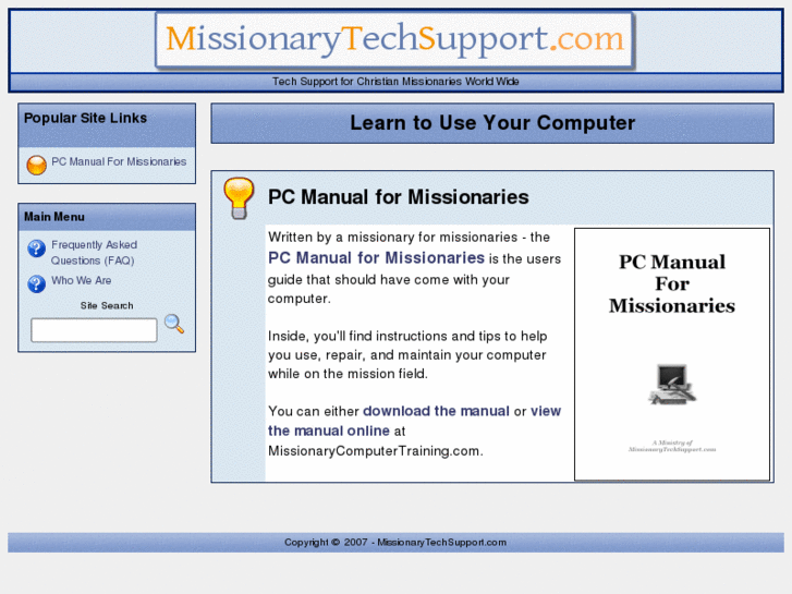 www.missionarytechsupport.com