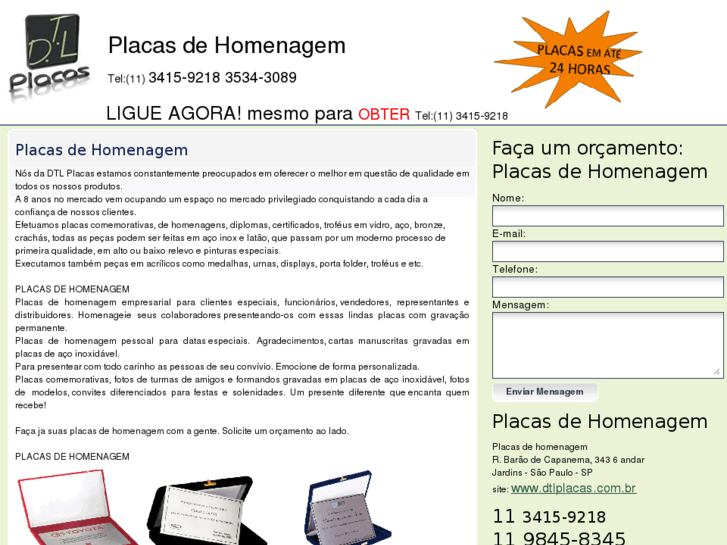 www.placasdehomenagem.com