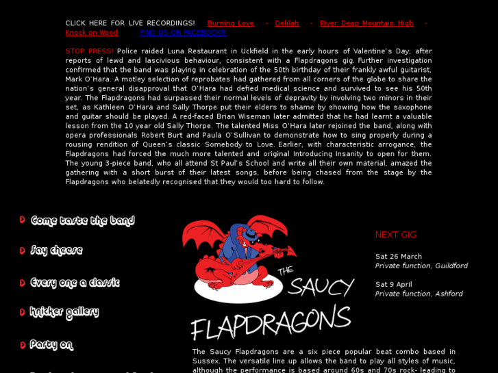 www.saucyflapdragons.com