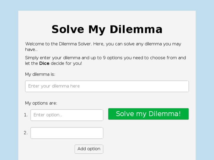 www.solvemydilemma.com