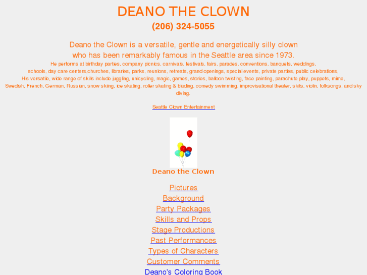 www.deanotheclown.com