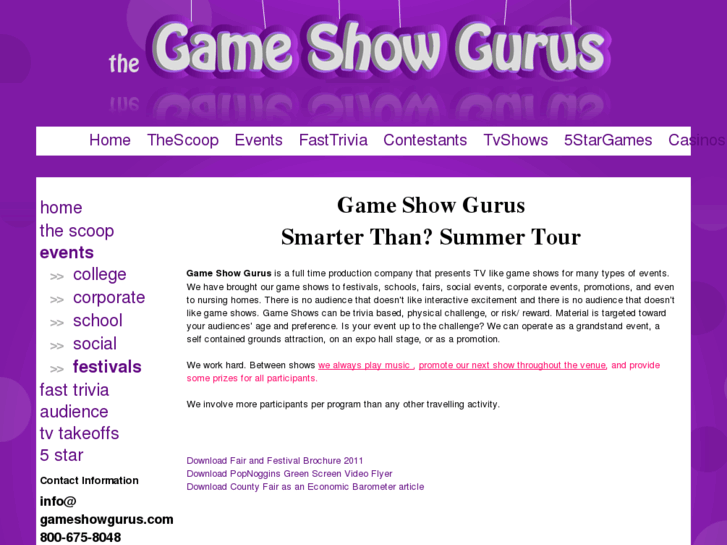 www.festivalgameshow.info