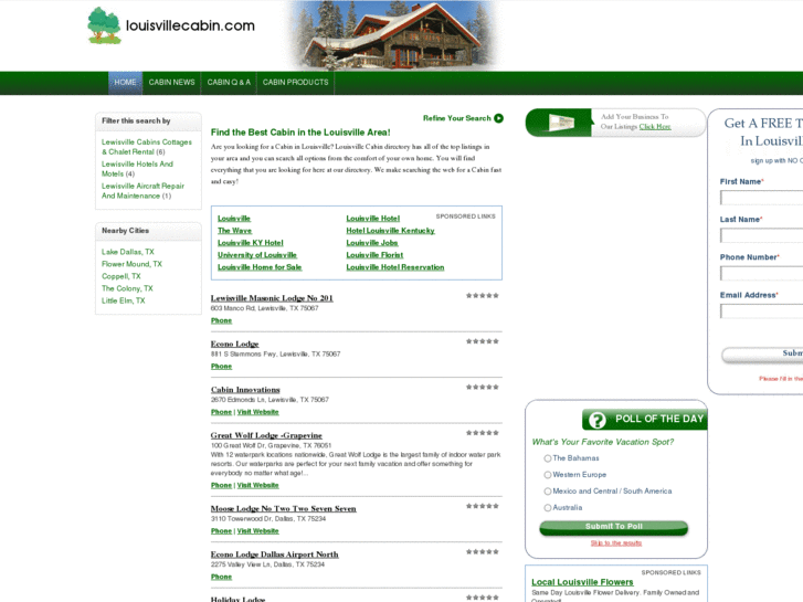 www.louisvillecabin.com