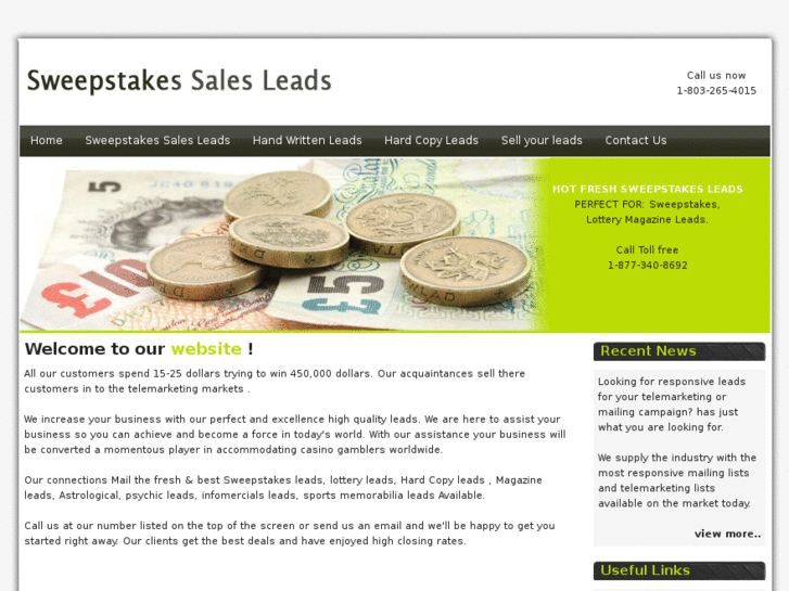 www.sweepstakes-sales-leads.com