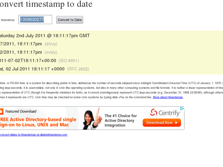 www.timestamptodate.com