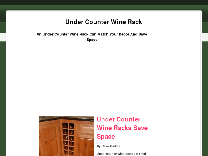 www.undercounterwinerack.com