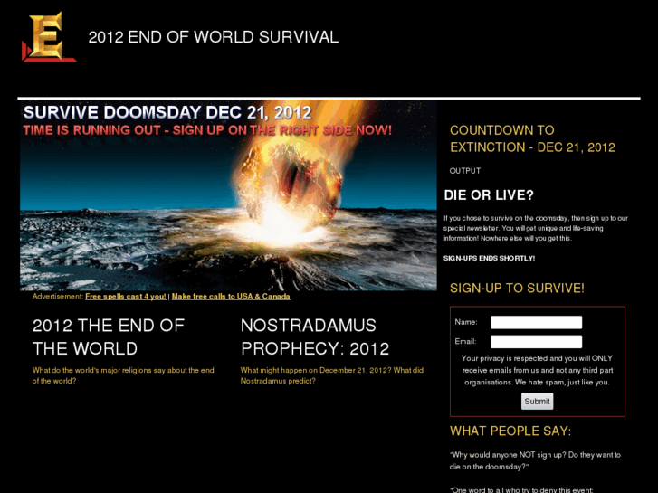 www.2012endofworld.org