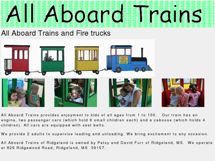 www.allaboardtrainsridgeland.com