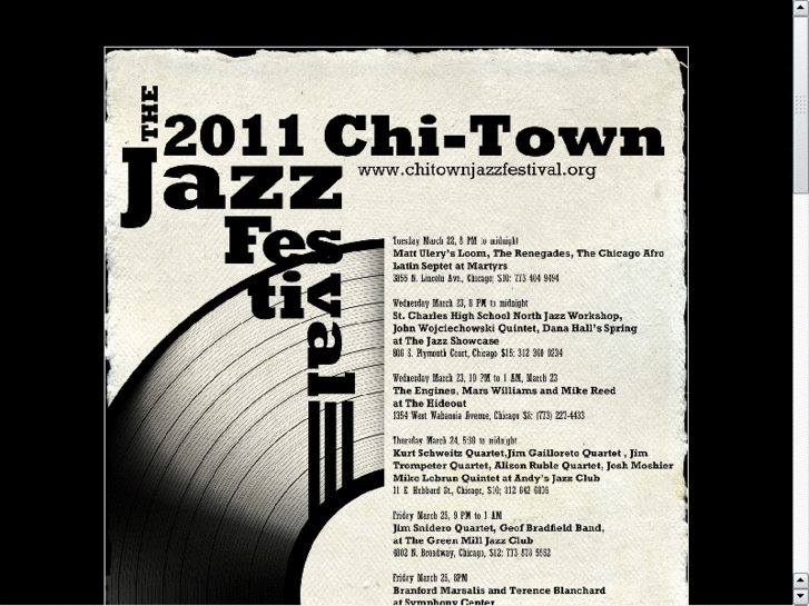 www.chitownjazzfestival.org