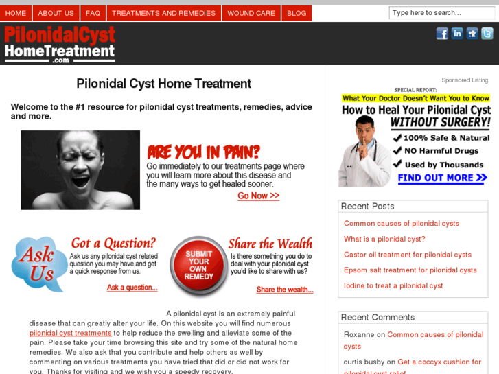 www.pilonidalcysthometreatment.com