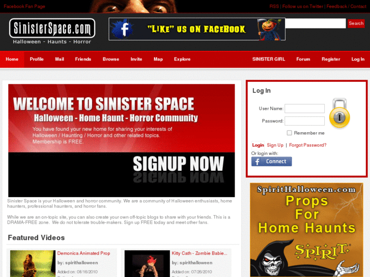 www.sinisterspace.com