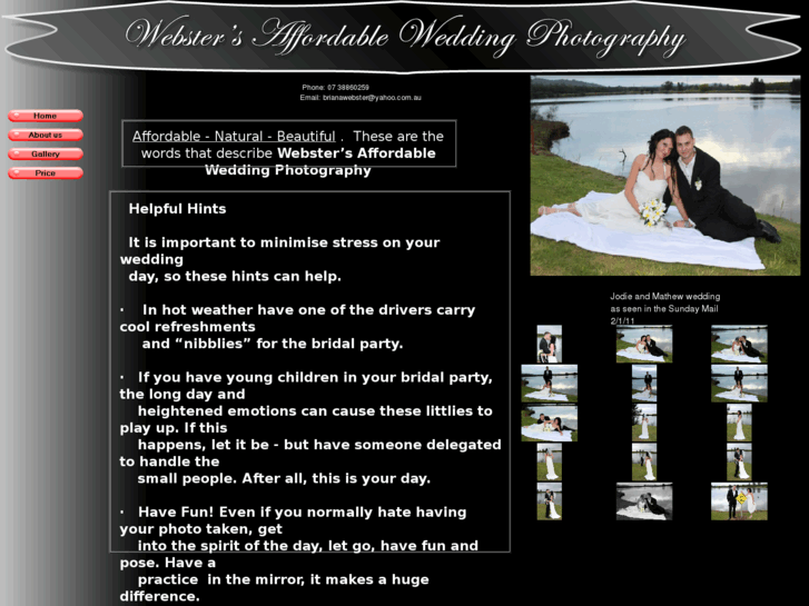 www.webstersaffordableweddingphotography.com