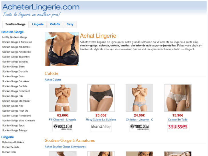 www.acheterlingerie.com