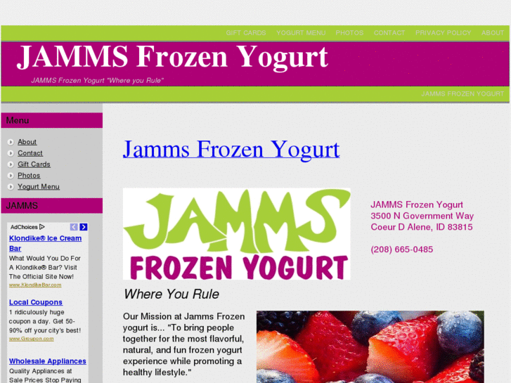 www.jammsyogurt.com