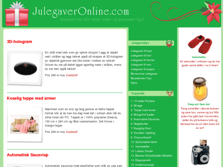 www.julegaveronline.com