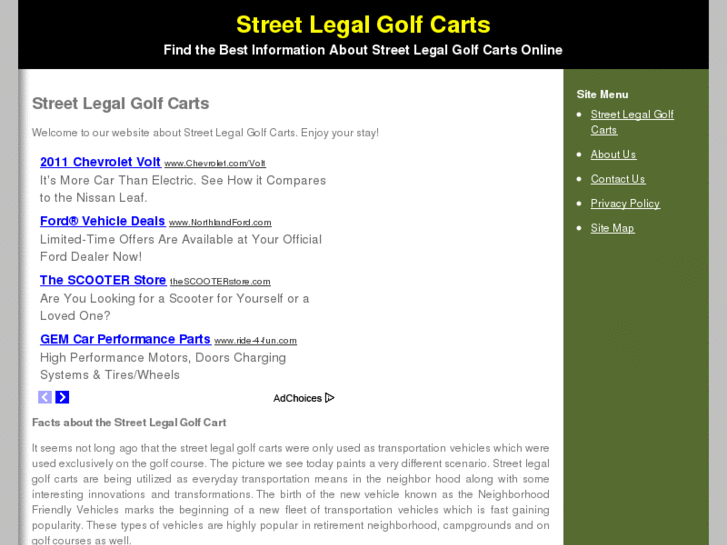 www.streetlegalgolfcarts.net