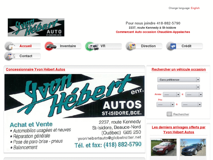 www.yvonhebertautos.com