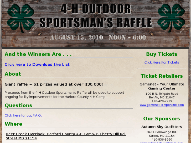 www.4houtdoorsportsmansraffle.com