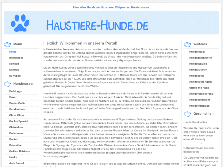 www.haustiere-hunde.de