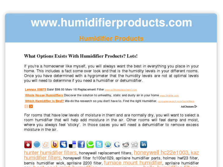 www.humidifierproducts.com