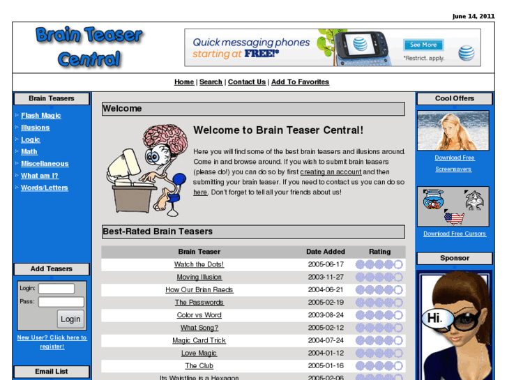 www.brainteasercentral.com