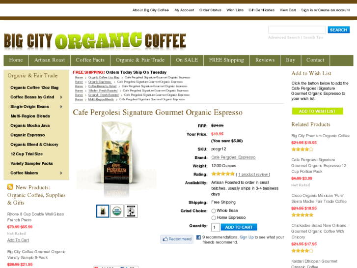 www.cafepergolesicoffee.com