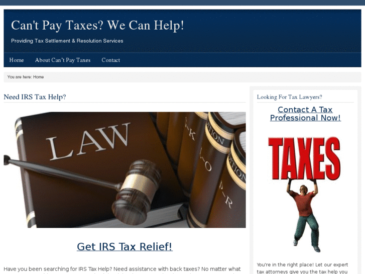 www.cantpaytaxes.com