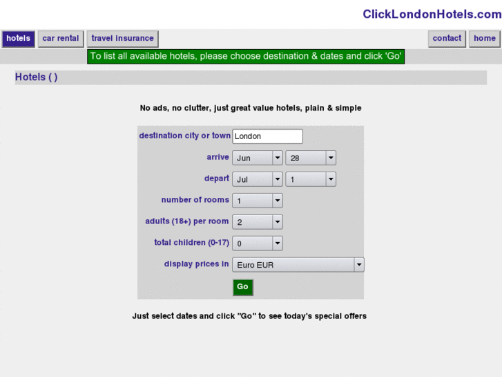 www.clicklondonhotels.com