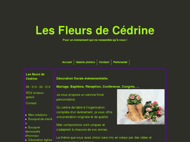 www.lesfleursdecedrine.com