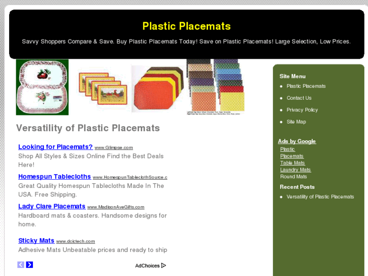 www.plasticplacemats.net