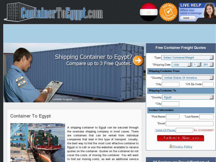 www.containertoegypt.com