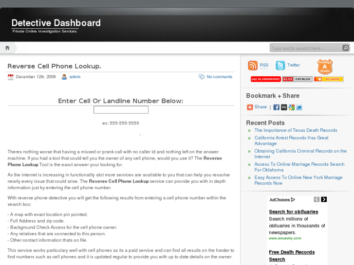 www.detectivedashboard.com