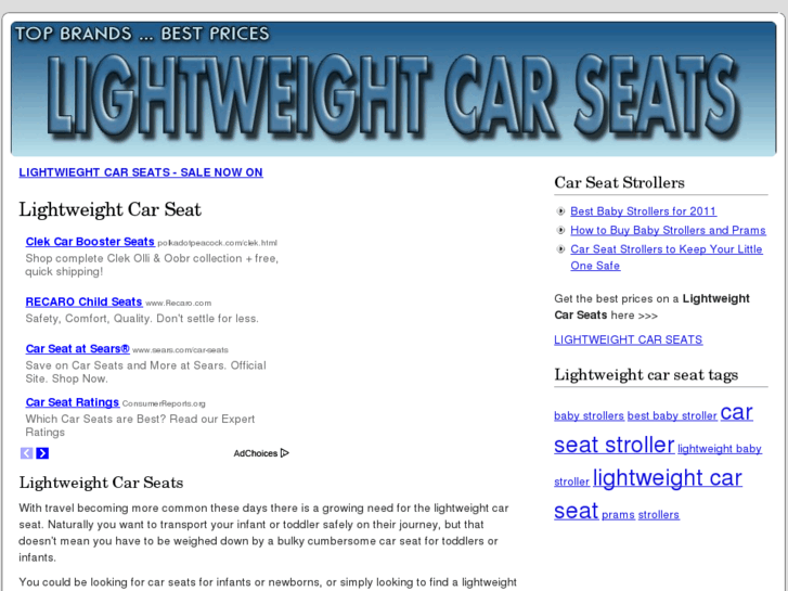 www.lightweightcarseat.com