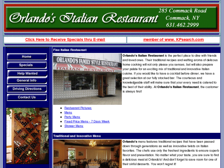 www.orlandosrestaurantofcommack.com