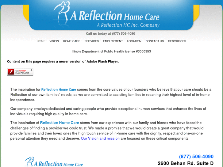 www.areflectionhomecare.com