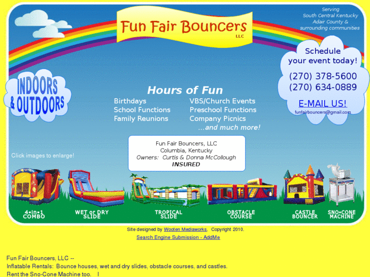 www.funfairbouncers.com