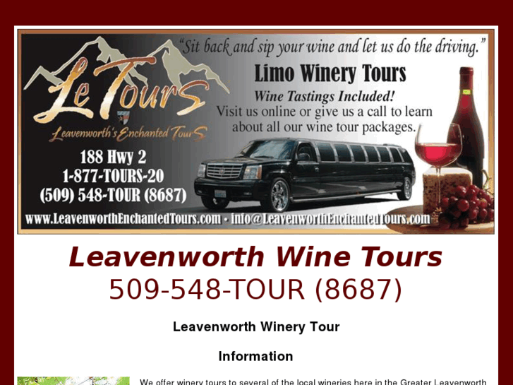 www.leavenworthwinerytours.com