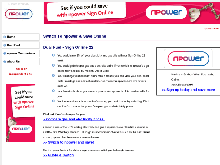 www.npower-deals.co.uk